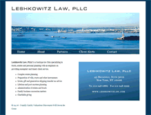 Tablet Screenshot of leshkowitzlaw.com